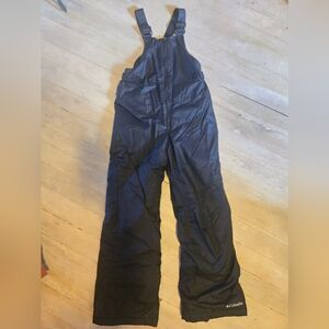 Kids Black Lightweight Snow Pants